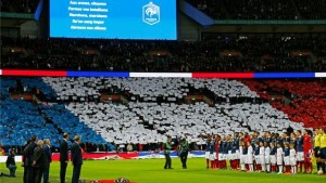 La Marseillaise chantée avant le début d’un match de l’équipe de France