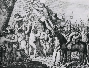 La prise de Thouars, Henri de La Rochejaquelein escaladant la muraille