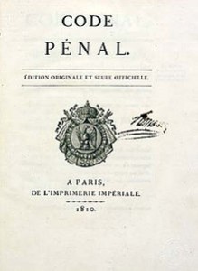 Code pénal de 1810