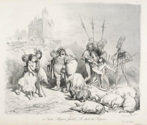 XVème Siècle – Régime féodal – Le droit du seigneur (Estampe)