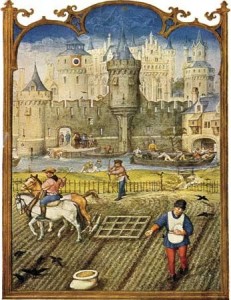 Illustration de la féodalité, mode de fonctionnement caractéristique de la société médiévale