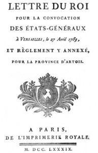 Convocation destinée à la Province d’Artois