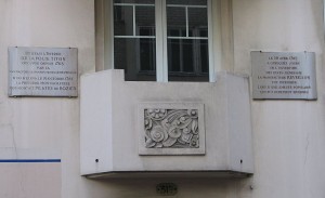 Plaque commémorative au 31bis Rue de Montreuil à Paris