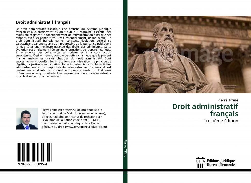 Pierre Tifine. Manuel de droit administratif. 3ème édition