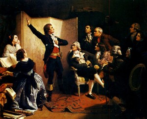 Rouget de Lisle chantant La Marseillaise