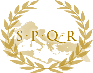 Senatus populusque romanus (Le Sénat et le Peuple) est la devise qui symbolise l’union du Sénat romain avec l’ensemble des citoyens, la volonté de ces derniers étant exprimée librement par nécessité (necessitas) et en équité (aequitas) par le premier.