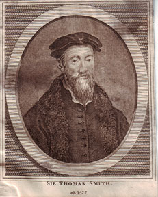 Thomas Smith (1513-1577) à qui l’on doit l’important ouvrage De republica Anglorum.