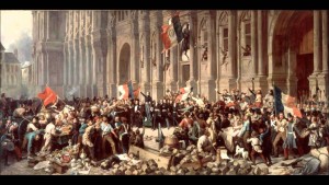 Proclamation de la IIe République sur les marches de l’Hôtel de Ville de Paris