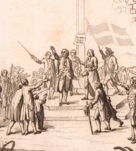 Serment civique d'un village (gravure du XIXe)