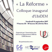 La réforme - Colloque du 15 septembre 2017