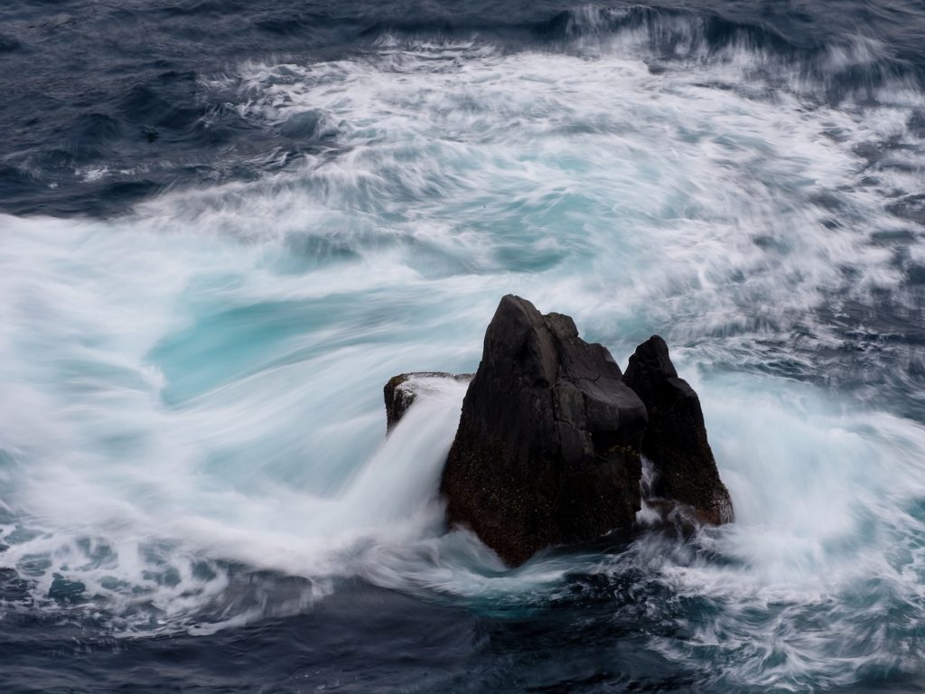ocean, waves, water