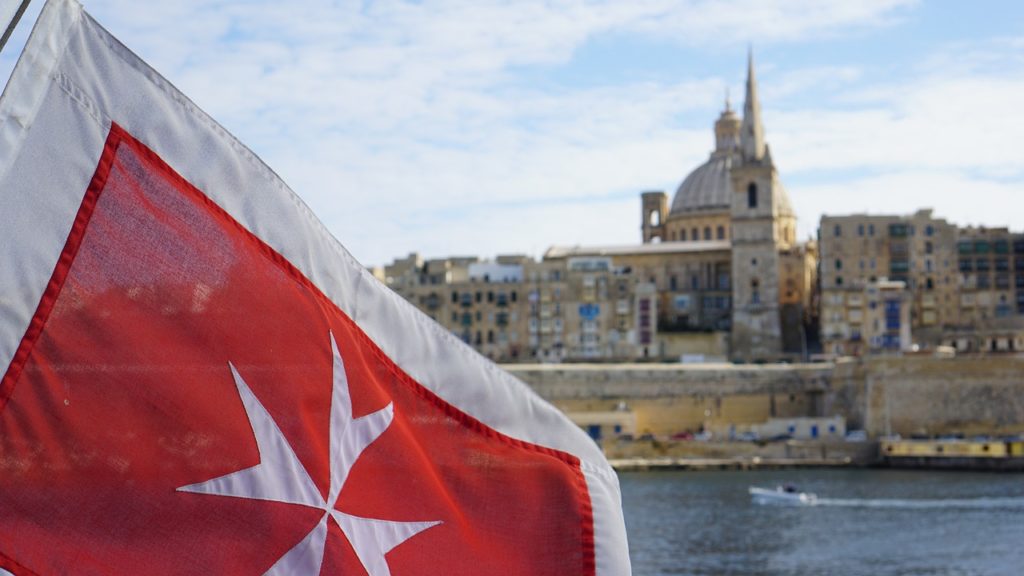 malta, flag, port
