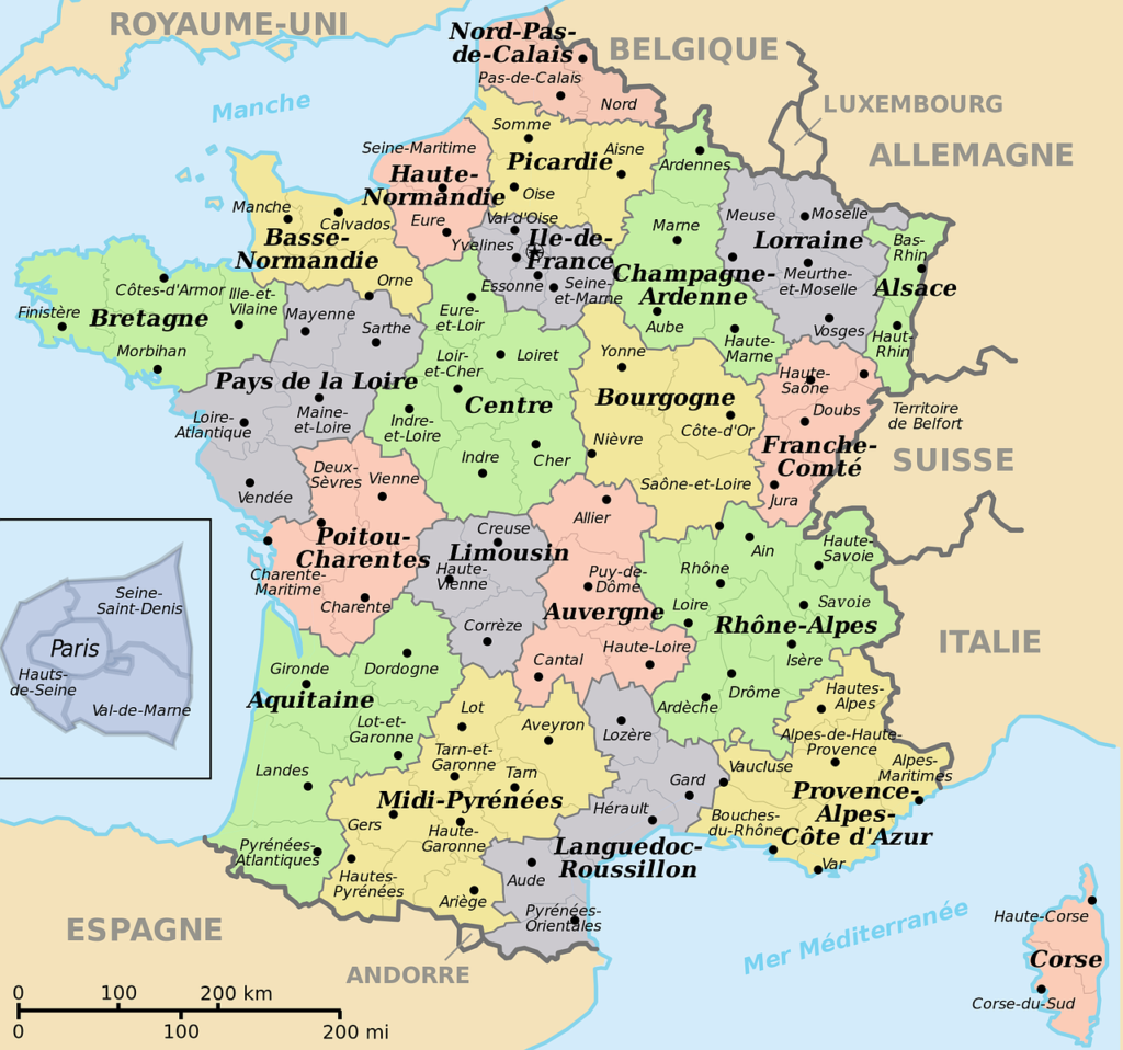 Carte de France - Image gratuite Pixabay