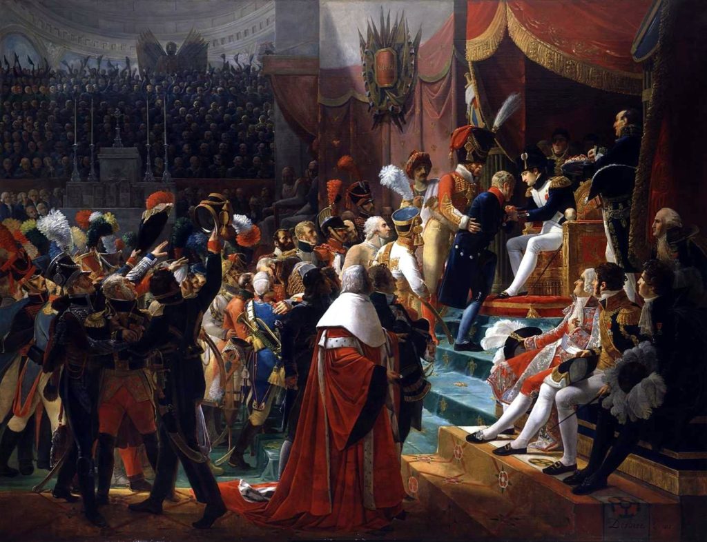Première distribution des décorations de la Légion d'honneur dans l'église des Invalides, le 14 juillet 1804